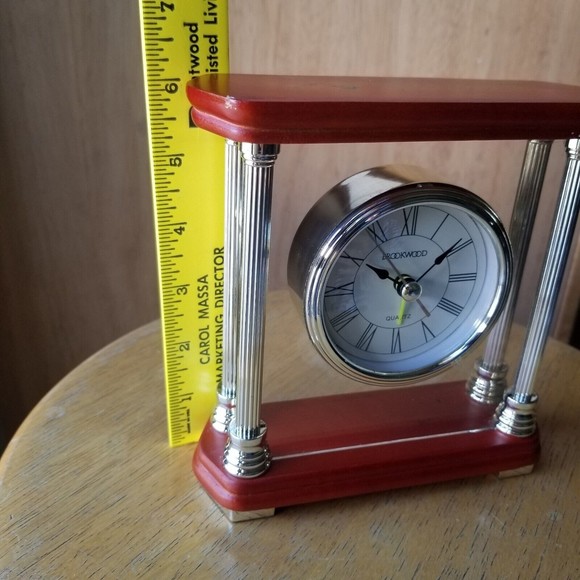 Brookwood Quartz Alarm Analog Clock Carriage Style Methodist Hospital Promo - Picture 6 of 12